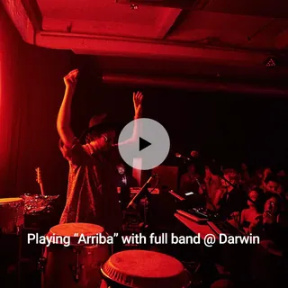Playing “Arriba” with full band @ Darwin