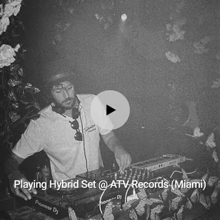 Playing Hybrid Set @ ATV Records (Miami)