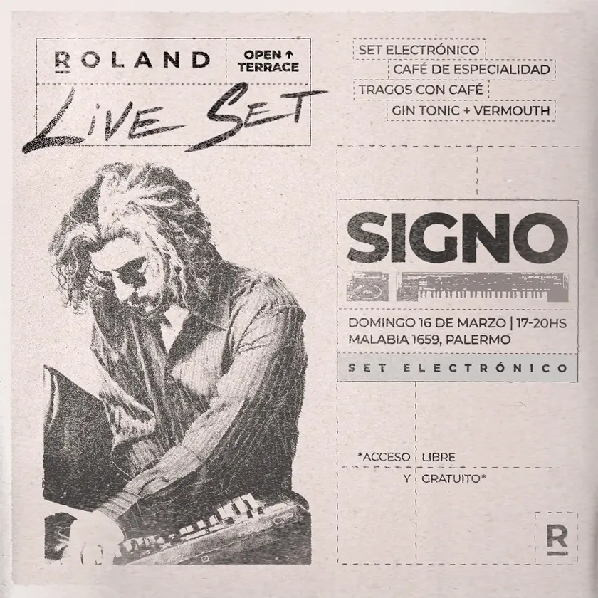 Roland Live Set (set electronico + cafe) — 16 mar 2025