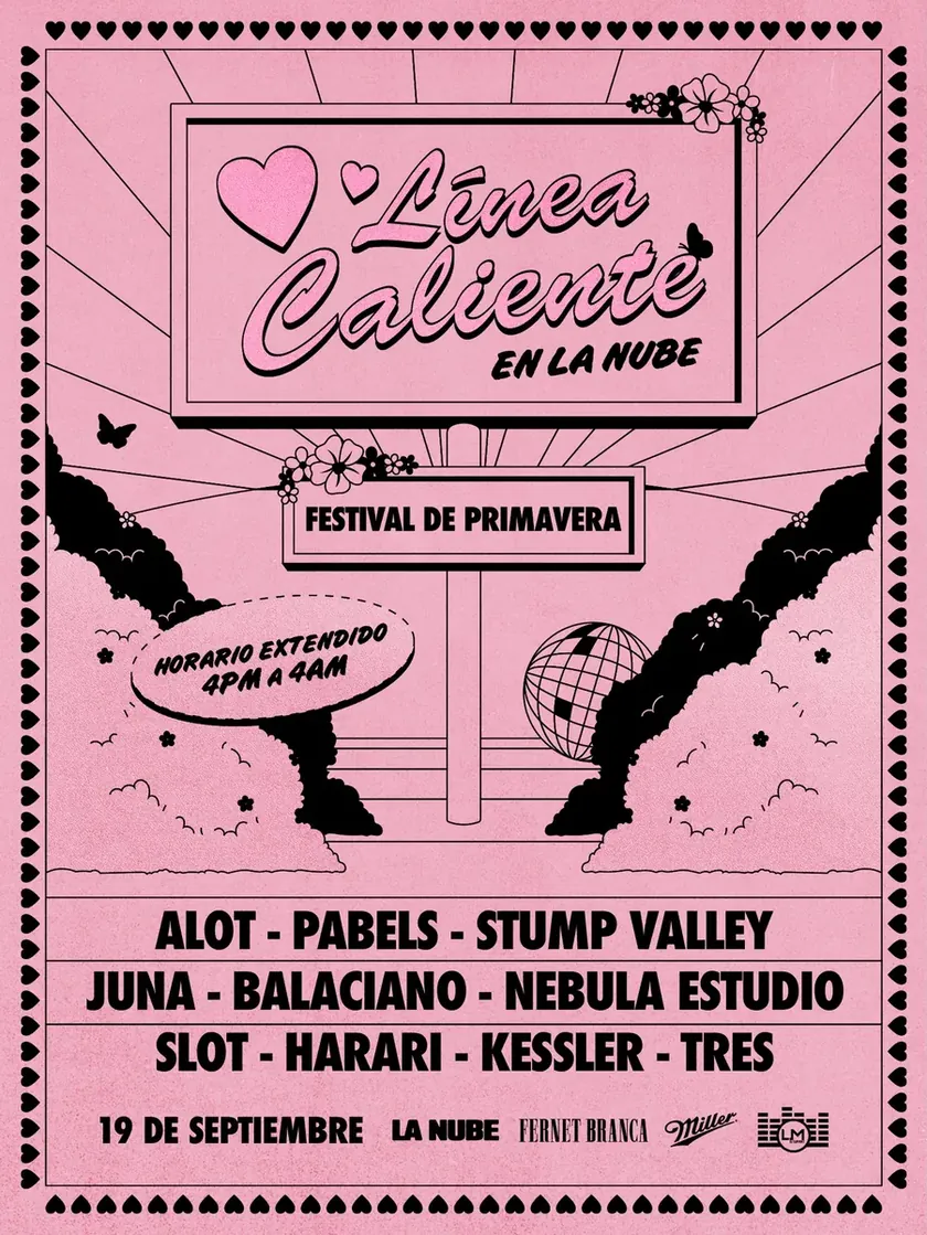 Linea Caliente en La Nube: Festival de Primavera (3rd year, 4pm-4am) — 19 sep 2026